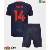 Camiseta Nottingham Forest Dan Ndoye #14 Tercera Equipación para niños 2025-26 manga corta (+ pantalones cortos)